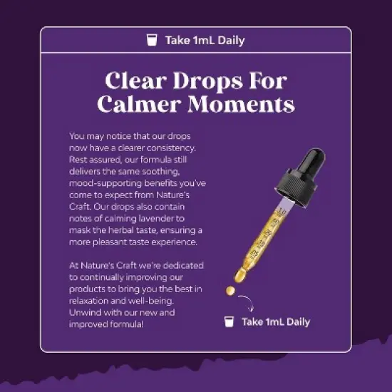 Kava Kava Complex, Mood Support Supplement, Calming High Concentration Extract with Chamomile & Lavender Flavor, Nature's Craft, 60ml image {4}