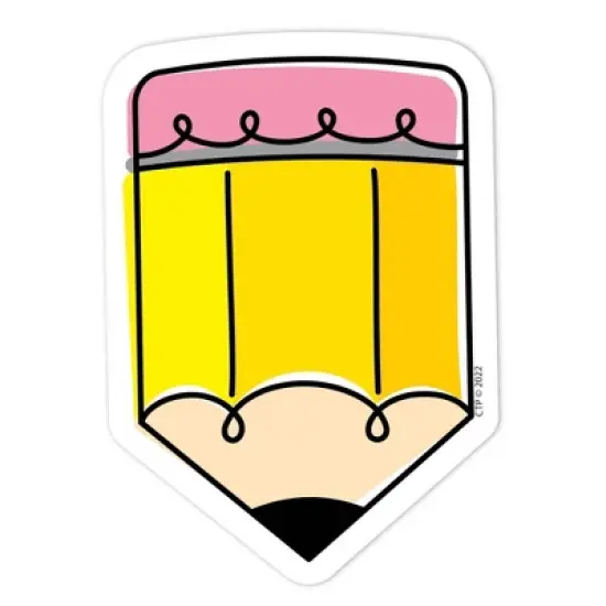 Creative Teaching Press&reg; Core D&eacute;cor Doodle Pencil 3" Designer Cut-Outs, 36 Per Pack, 3 Packs image {2}