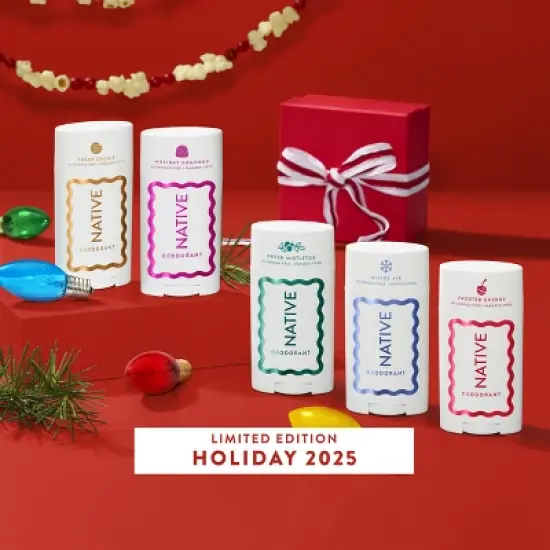 Native Limited Edition Aluminum Free Deodorant - Holiday Gumdrop - 2.65oz image {7}