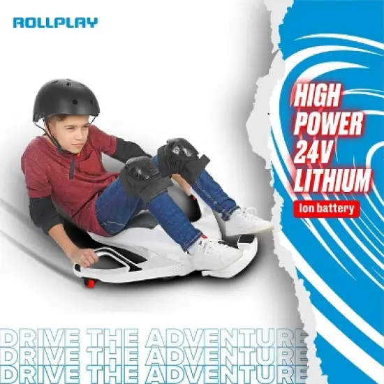 Rollplay Nighthawk NexGen 24V Lithium Battery Ride-On Car - White image {4}