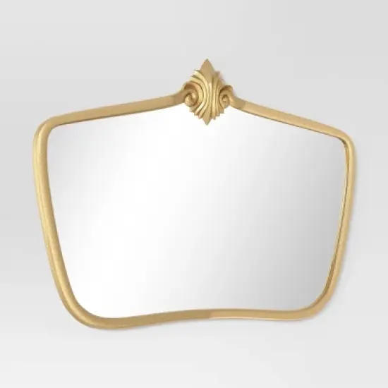 Cast Decorative Metal Wall Mirror Gold - Threshold&trade; image {2}