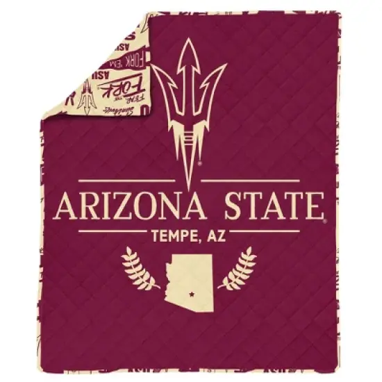 NCAA Arizona State Sun Devils 60 x 80 Quilted Throw Blanket image {5}