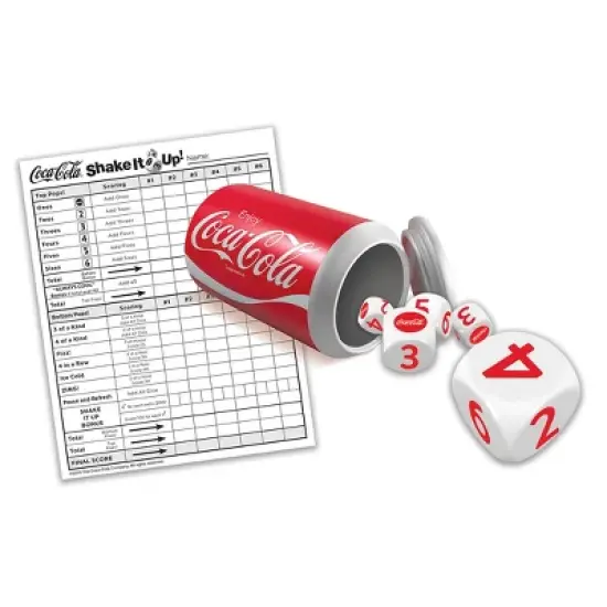 MasterPieces Officially Licensed Coca-Cola Shake It Up Dice Game for Families image {2}