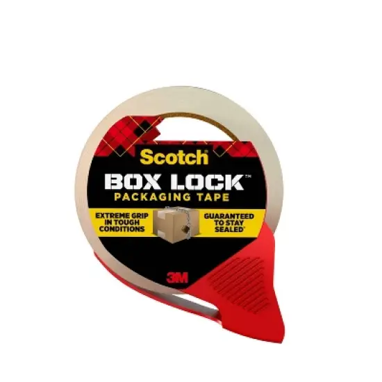 Scotch Box Lock Shipping Tape 1.88in x 54.6yd: Clear Packing & Moving Tape for Boxes, 1966in Length image {15}