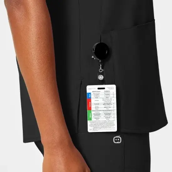 Wink PRO Women's 4 Pocket Notch Neck Scrub Top image {7}