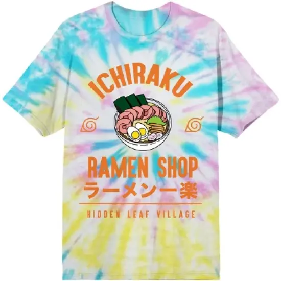 Naruto Shippuden Anime Cartoon Ramen Shop Mens Tie Dye Tee image {5}