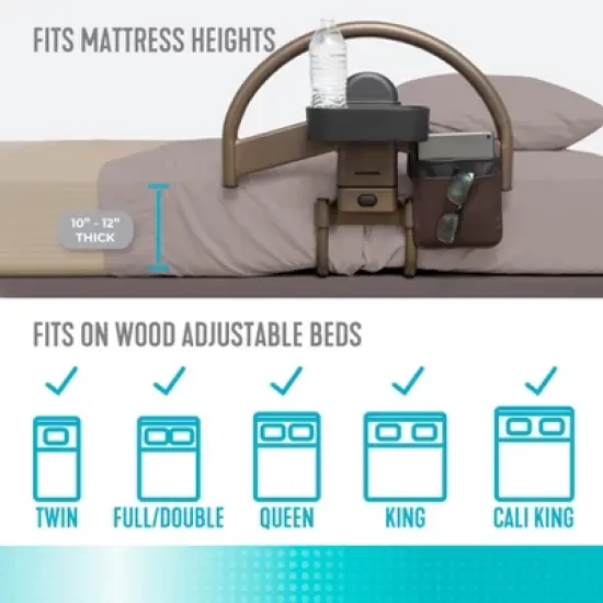 Signature Life Freedom Click Bed Handle for Adjustable Beds, Champagne Gold image {4}