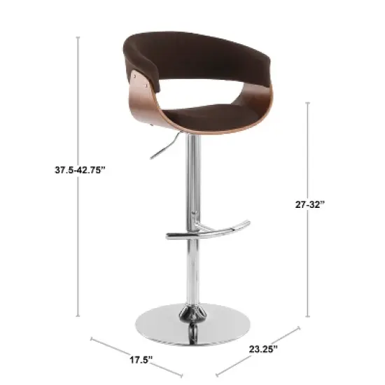 Mod Mid - Century Modern Adjustable Barstool - Lumisource image {9}