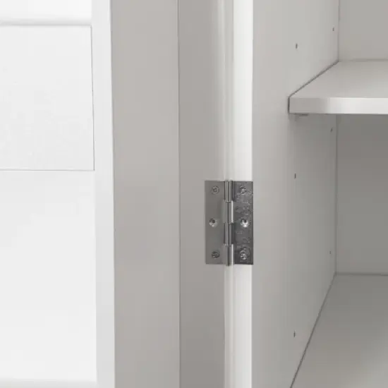 MOEPISY Kitchen Pantry Cabinet, White Freestanding Buffet Cupboards Sideboard with Doors & Shelves image {11}