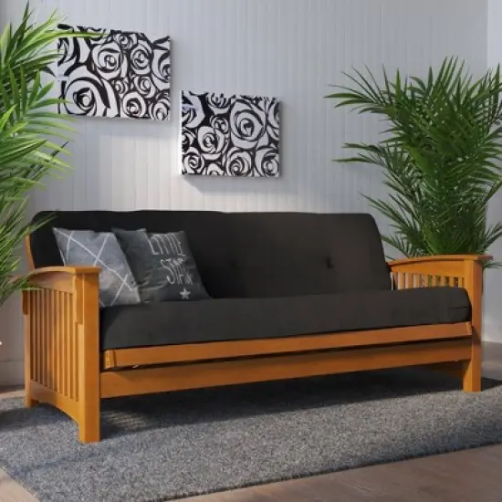 8" Full Fletcher Thermobonded High Density Polyester Fill Futon Mattress - Room & Joy image {2}