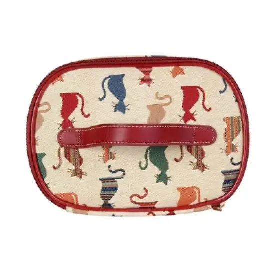 Signare USA Cheeky Cat Toiletry Vanity Bag image {9}