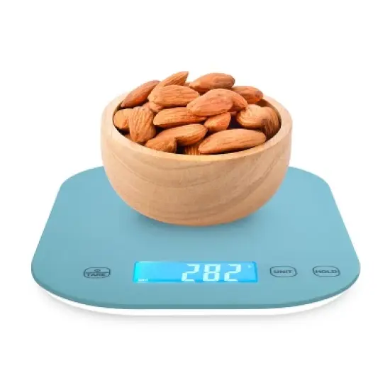 Smart Weigh Digital Food Scale -  11-pound capacity -  Blue image {2}