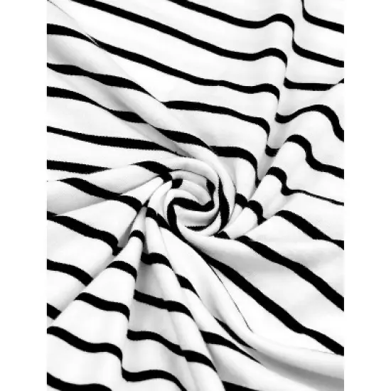 Lars Amadeus Men's Striped Crew Neck Long Sleeve Casual Cotton Pullover T Shirt image {5}