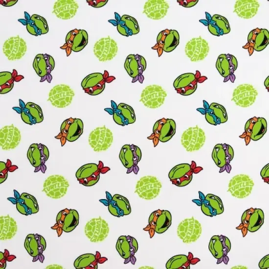 NoJo Teenage Mutant Ninja Turtles 4 Piece Toddler Bed Set - Includes a Comforter, Fitted Bottom Sheet, Flat Top Sheet, Reversible Pillowcase image {3}