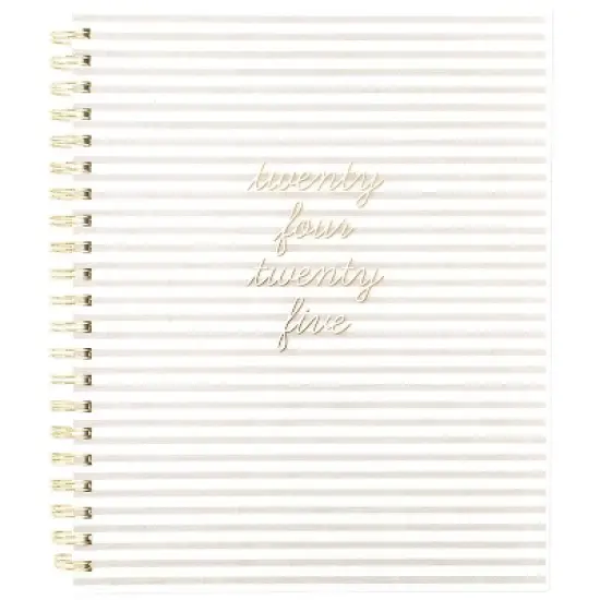 Sugar Paper Essentials 2024-25 Weekly/Monthly Planner 11"x9.5" Flax Stripe: Teacher Planner, Twin-Wire Binding, Tabs image {9}