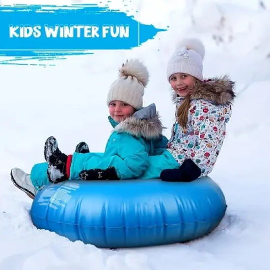 Slippery Racer AirRaid 48" Inflatable Snow Tube - Blue image {5}