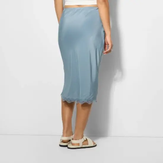 Women's Lace Trim Midi A-Line Skirt - Wild Fable&trade; image {2}