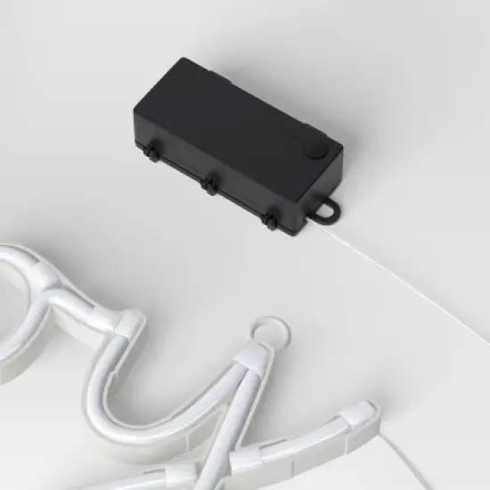 LED Battery Operated Christmas Neon Joy Hangable Sign White - Wondershop&trade; image {3}