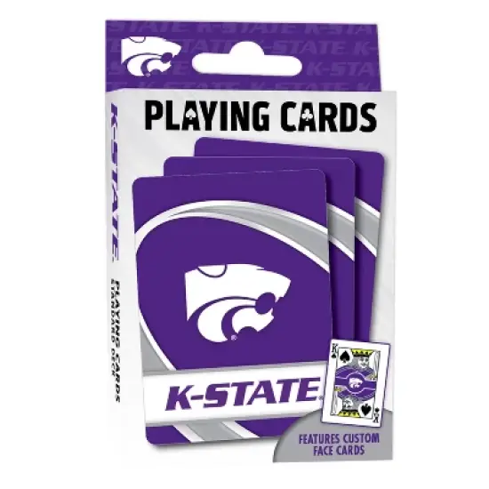 MasterPieces Officially Licensed NCAA Kansas State Wildcats Playing Cards - 54 Card Deck for Adults image {1}