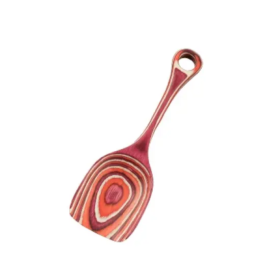 Island Bamboo 8-Inch Pakkawood Scoop, Red image {2}
