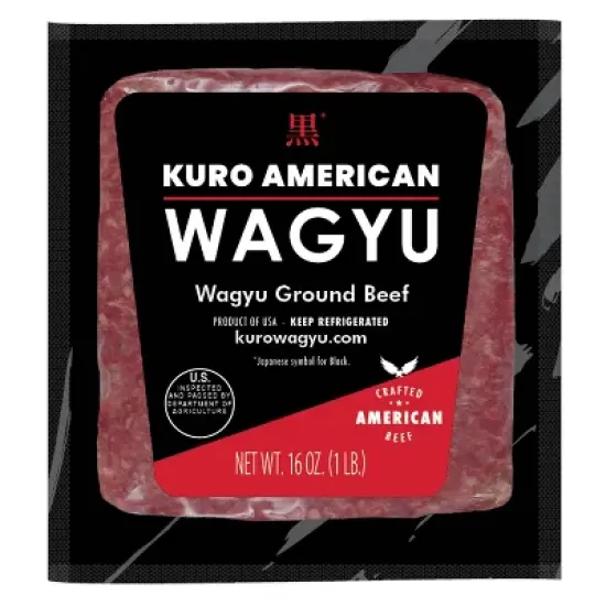Thomas Farms Kuro Wagyu Ground Beef Brick - Frozen - 16oz image {2}