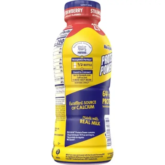 Nesquik Protein Power Strawberry - 14 fl oz​ image {2}