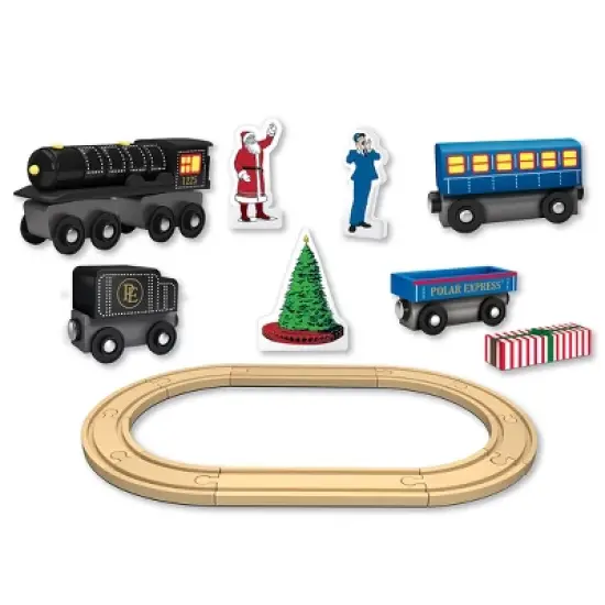 MasterPieces Wood Train Sets - The Polar Express 18 Piece Train Set image {2}