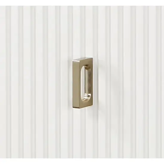 Carena White & Walnut Finish Night Stand w/USB image {6}