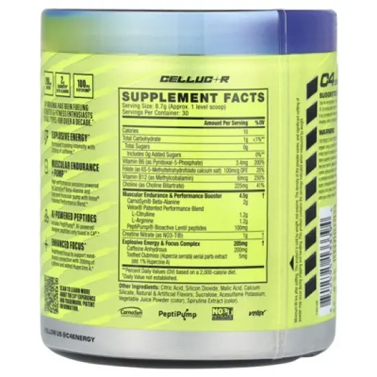 C4 / Cellucor C4&reg; Original, Pre-Workout, Rainbow Blast, 9.2 oz (261 g) image {1}