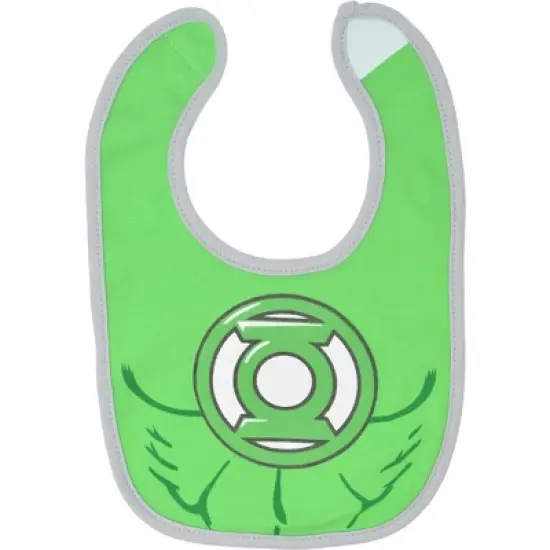 DC Comics Justice League Batman Superman Green Lantern The Flash Aquaman Baby Boys 6 Pack Bib  image {2}