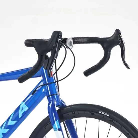 DSVIMOY Bicycles, 27.5 Inch Road Bike for Women and Men, 7 Speed Road Bike, Blue, 68.8"*26.37"*39.37" image {3}