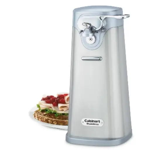 Cuisinart Deluxe Can Opener - Stainless Steel SCO-60: Electric, BPA-Free, Freestanding, Silver, 3-Year Warranty image {2}