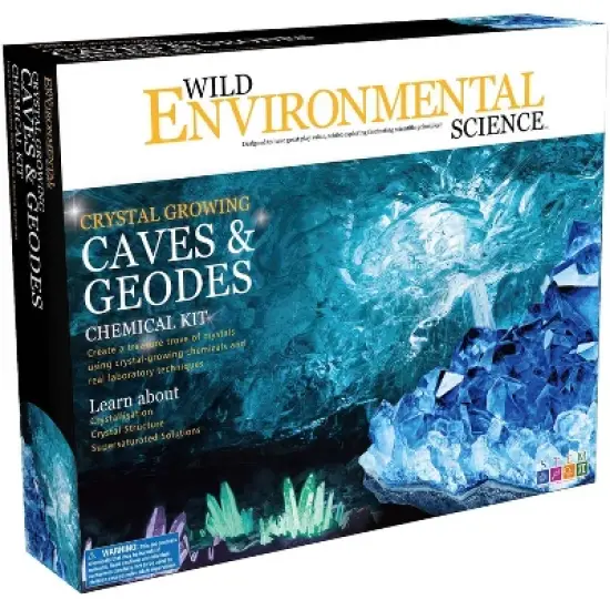 WILD Environmental Science Crystal Growing Caves and Geodes Kit image {1}