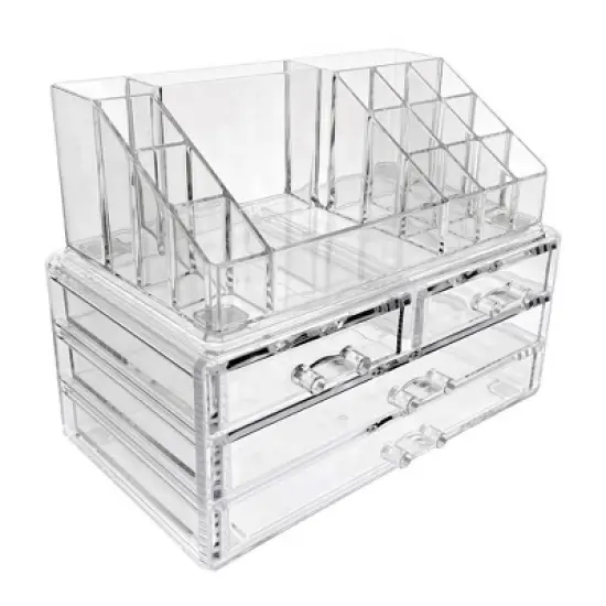 OnDisplay 4 Drawer Tiered Acrylic Cosmetic/Jewelry Organizer image {2}