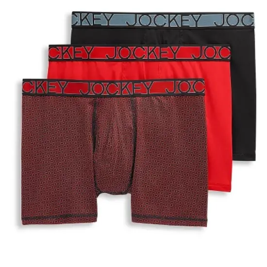 Jockey Men's Active Microfiber 5" Boxer Brief - 3 Pack image {3}