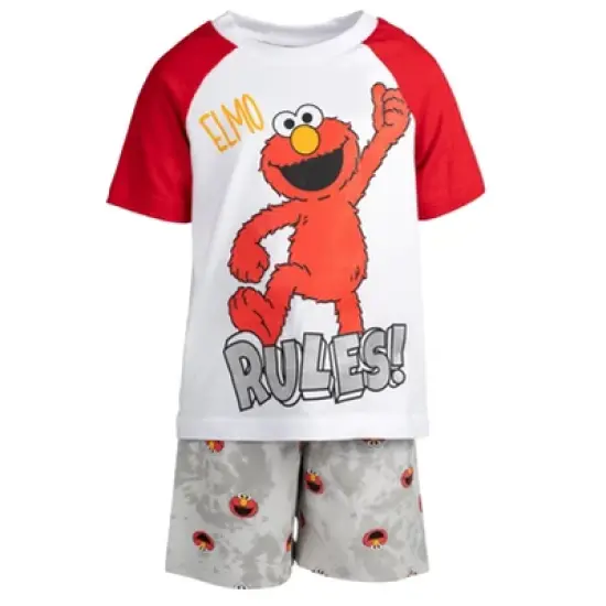 Sesame Street Elmo French Terry T-Shirt and Shorts Outfit Set Infant image {2}