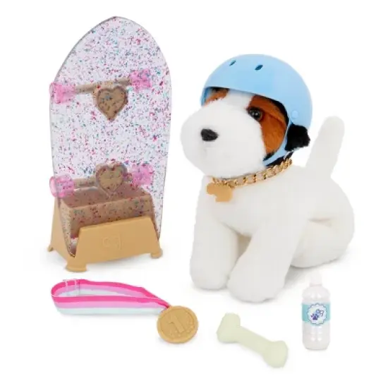 Our Generation Pro Skater Pup Posable 6" Pet Accessory Set image {4}