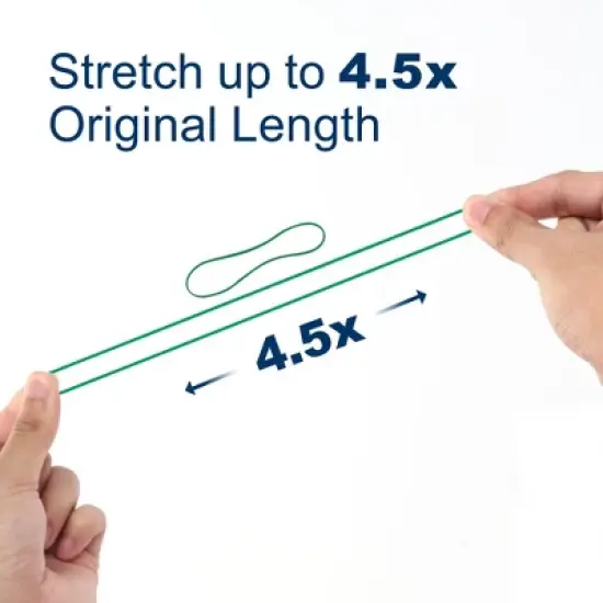 LotFancy 600Pcs Colored Rubber Bands for Office Supplies, Tie Dye, Size 16 (2 1/2" x 1/16") image {2}