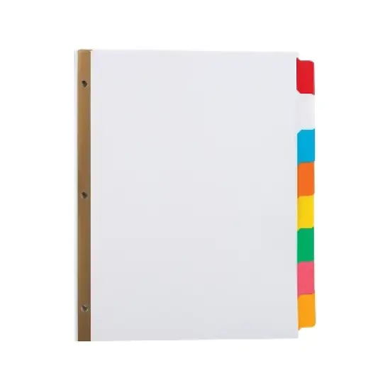 MyOfficeInnovations Big Tab Write-On Paper Dividers 8-Tab Multicolor 4/PK (13511/23179) 477150 image {1}
