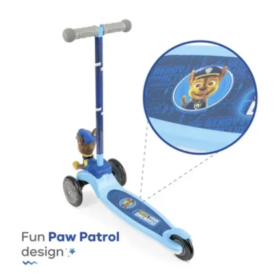 Paw Patrol Chase 3D Tilt and Turn Scooter with Light Up Deck and Wheels image {7}