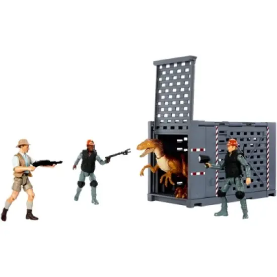 Jurassic World Legacy Velociraptor Containment Chaos Action Figure Playset image {2}