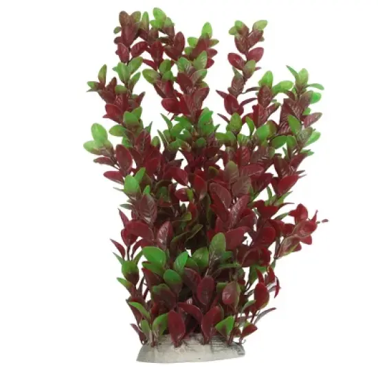 Unique Bargains Artificial Green Red Plants Decoration for Fish Tank 15.75" image {3}