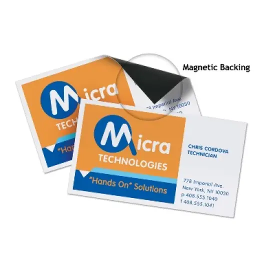 Avery Magnetic Printable Business Cards, 2" x 3.5", Matte White, 30 Blank Cards for Inkjet Printers (8374) image {4}