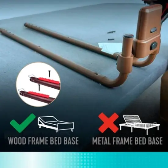 Signature Life Freedom Click Bed Handle for Adjustable Beds, Champagne Gold image {3}