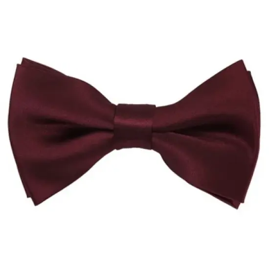 Men's Solid Color 2.5 W And 4.5 L Inch Pre-Tied adjustable Bow Ties image {52}