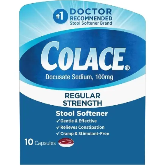 Colace Regular Strength Stool Softener, 10 Count image {5}