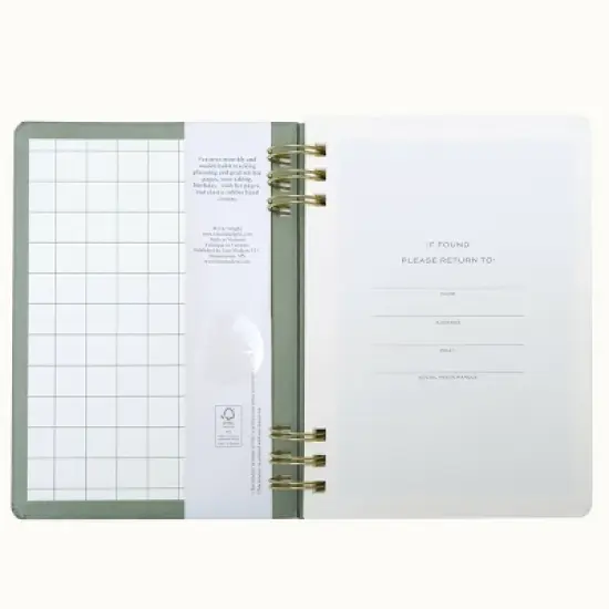 Wit & Delight 2025 Weekly/Monthly Planner 8"x5.75" Double Spiral Evergreen: Calendar, January-December, All Ages image {4}