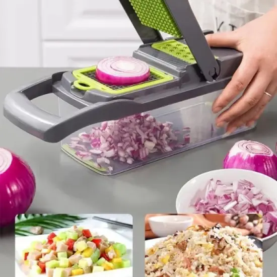Vegetable Chopper Multifunctional 8 Blades Grater Slicer image {4}