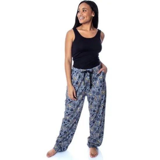 Lord of the Rings Men's Allover Pattern Adult Sleepwear Pajama Pants LOTR Grey image {4}