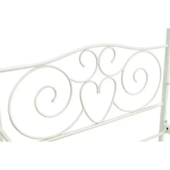 Twin Clara Metal Bed White - Room & Joy image {8}